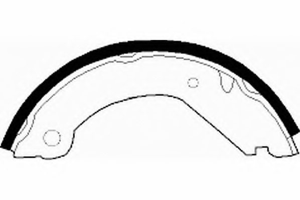 NECTO N1398 Brake Shoe Set, parking brake
